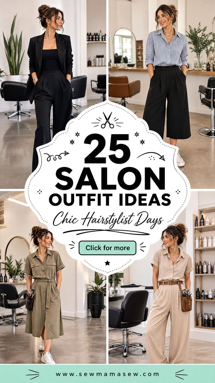 25 Salon Outfit Ideas for Hairstylist Days With Chic Style - 25 Salon Outfit Ideas for Hairstylist Days With Chic Style
