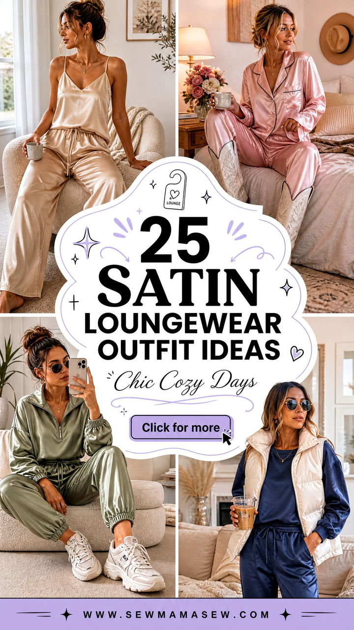 25 Satin Loungewear Outfit Ideas for Chic Cozy Days at Home - 25 Satin Loungewear Outfit Ideas for Chic Cozy Days at Home