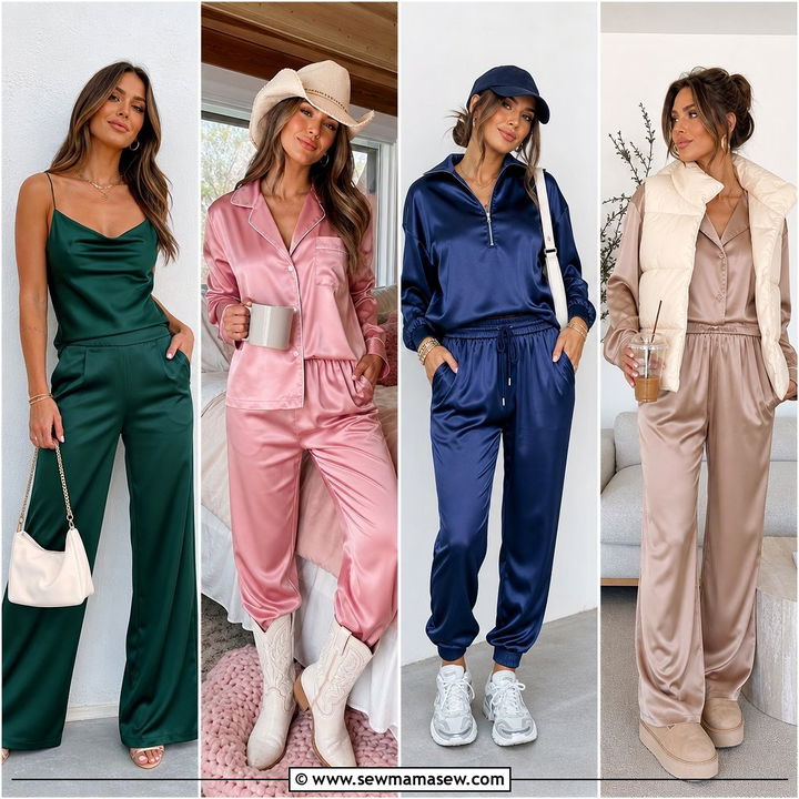 25 Satin Loungewear Outfit Ideas for Chic Cozy Days at Home