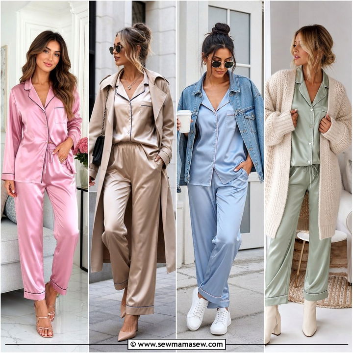 25 Satin Pajama Set Outfit Ideas for Luxe Nights at Home
