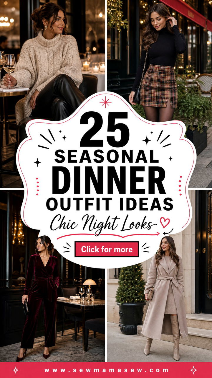 25 Seasonal Dinner Outfit Ideas for Chic Date Nights and Parties - 25 Seasonal Dinner Outfit Ideas for Chic Date Nights and Parties