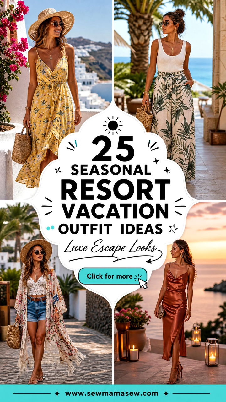 25 Seasonal Resort Vacation Outfit Ideas for Luxe Escapes - 25 Seasonal Resort Vacation Outfit Ideas for Luxe Escapes