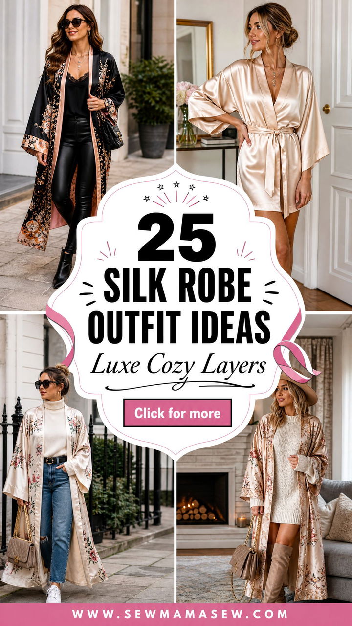 25 Silk Robe Outfit Ideas for Luxe At-Home Style Inspo - 25 Silk Robe Outfit Ideas for Luxe At-Home Style Inspo