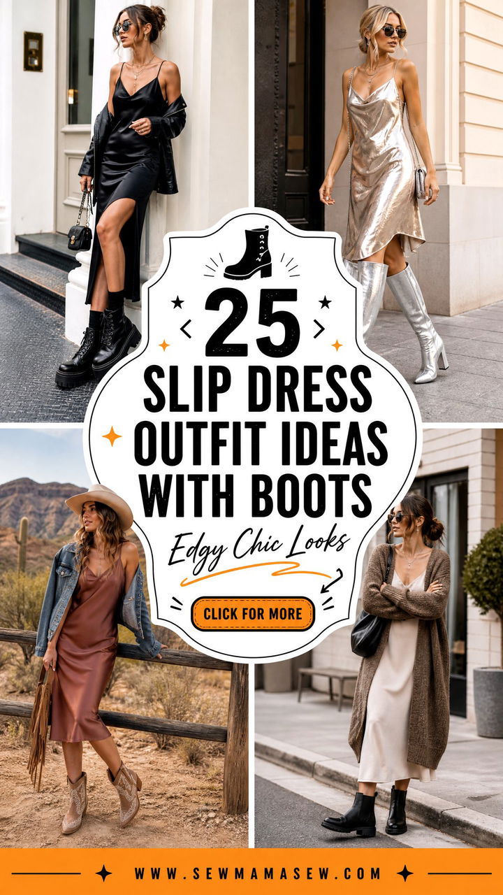 25 Slip Dress Outfit Ideas with Boots for Edgy Chic Looks - 25 Slip Dress Outfit Ideas with Boots for Edgy Chic Looks