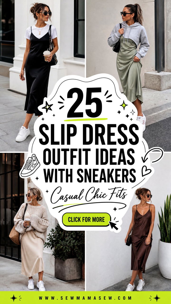 25 Slip Dress Outfit Ideas with Sneakers for Casual Chic - 25 Slip Dress Outfit Ideas with Sneakers for Casual Chic