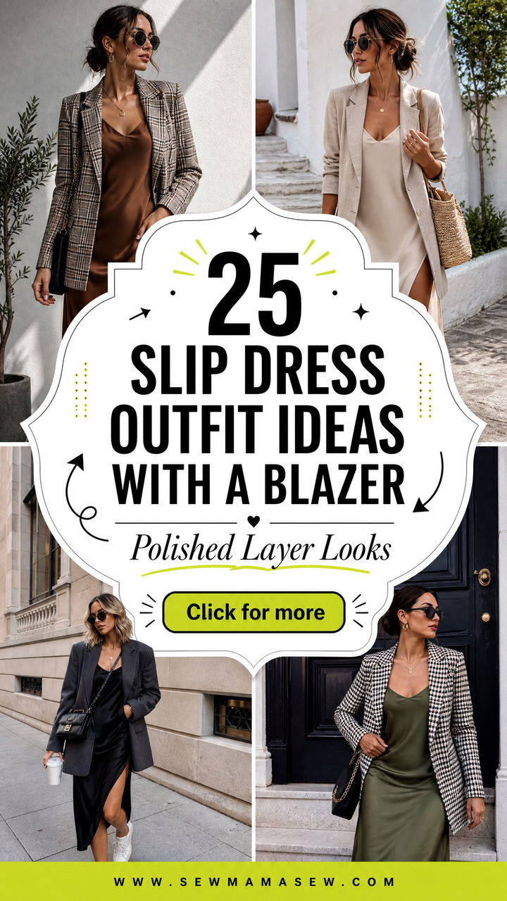 25 Slip Dress Outfit Ideas with a Blazer for Polished Looks - 25 Slip Dress Outfit Ideas with a Blazer for Polished Looks