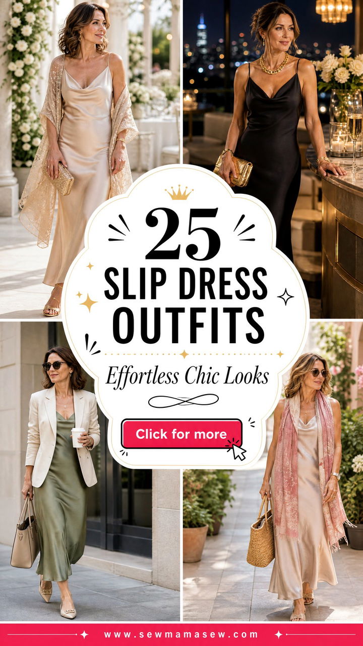25 Slip Dress Outfits for Women Over 40 for Effortless Chic - 25 Slip Dress Outfits for Women Over 40 for Effortless Chic