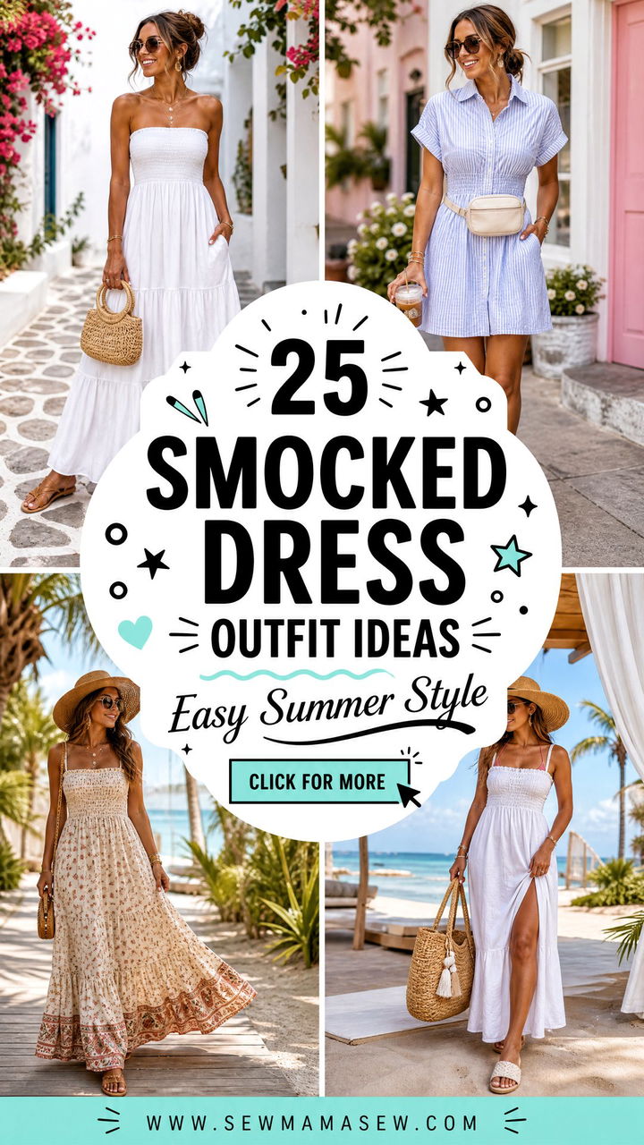 25 Smocked Dress Outfit Ideas Summer Looks for Easy Style - 25 Smocked Dress Outfit Ideas Summer Looks for Easy Style