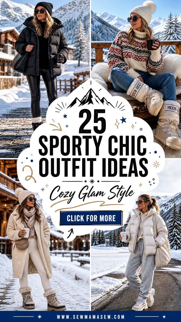 25 Sporty Chic Outfit Ideas Apres Ski for Cozy Glam Style - 25 Sporty Chic Outfit Ideas Apres Ski for Cozy Glam Style