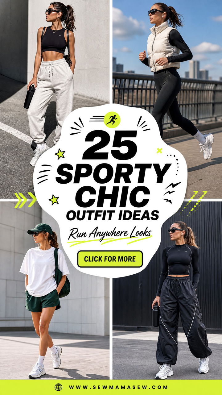 25 Sporty Chic Outfit Ideas Running Girls Can Wear Anywhere - 25 Sporty Chic Outfit Ideas Running Girls Can Wear Anywhere