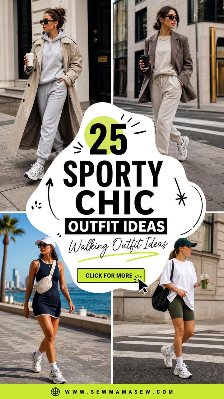 25 Sporty Chic Outfit Ideas Walking Girls Need This Year - 25 Sporty Chic Outfit Ideas Walking Girls Need This Year