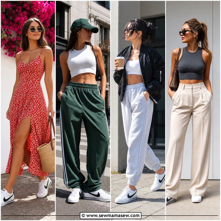 25 Sporty Chic Outfit Ideas With Nike Cortez Sneakers Now