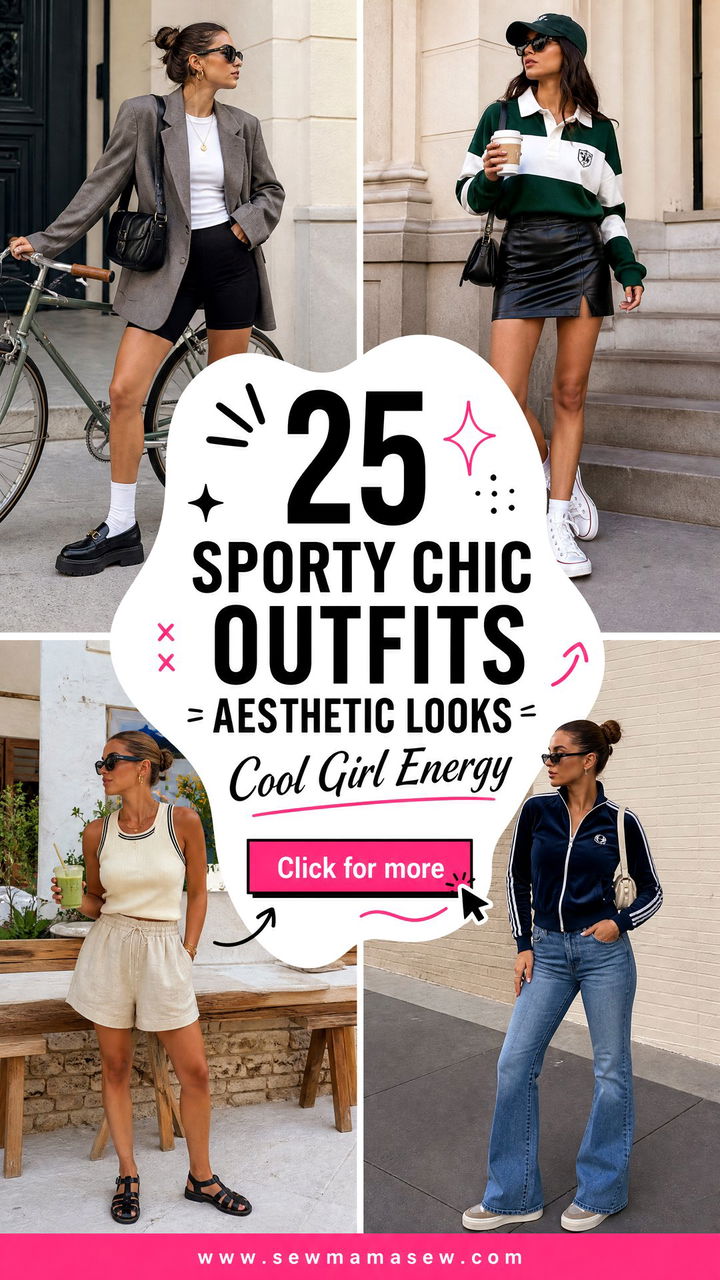 25 Sporty Chic Outfits Aesthetic Looks for Cool Girls - 25 Sporty Chic Outfits Aesthetic Looks for Cool Girls