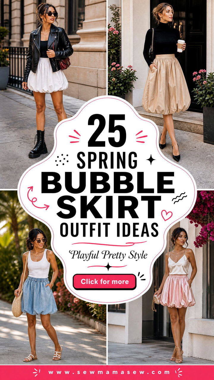 25 Spring Bubble Skirt Outfit Ideas for Playful Style - 25 Spring Bubble Skirt Outfit Ideas for Playful Style