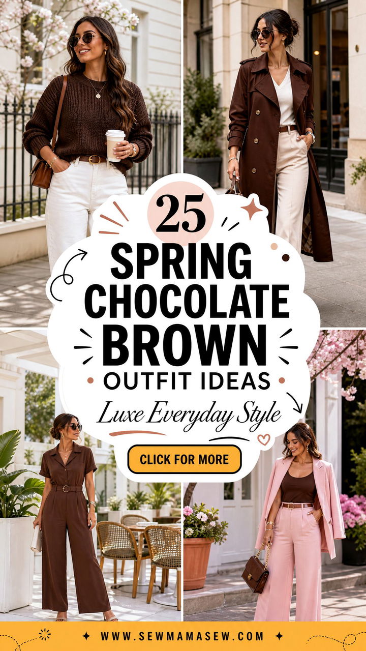 25 Spring Chocolate Brown Outfit Ideas for Luxe Everyday Looks - 25 Spring Chocolate Brown Outfit Ideas for Luxe Everyday Looks
