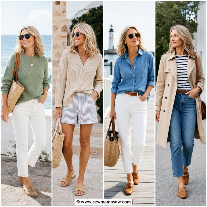 25 Spring Coastal Grandmother Outfits for Breezy Style