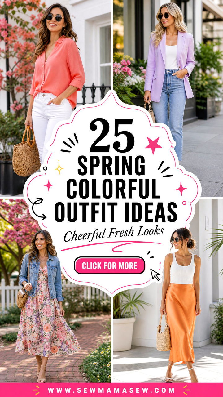 25 Spring Colorful Outfit Ideas for Cheerful 2026 Looks - 25 Spring Colorful Outfit Ideas for Cheerful 2026 Looks