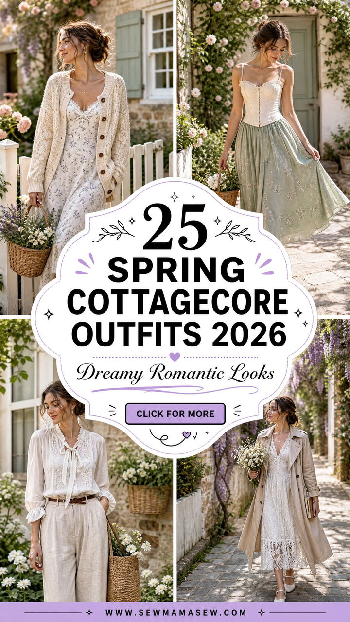 25 Spring Cottagecore Outfits 2026 for Dreamy Romantic Looks - 25 Spring Cottagecore Outfits 2026 for Dreamy Romantic Looks