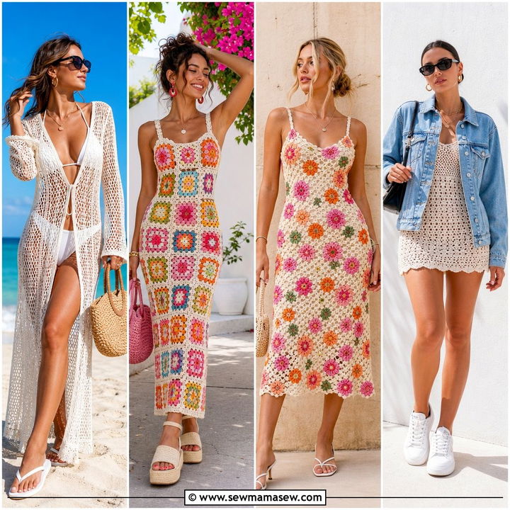 25 Spring Crochet Dress Outfit Ideas for Breezy Boho Style