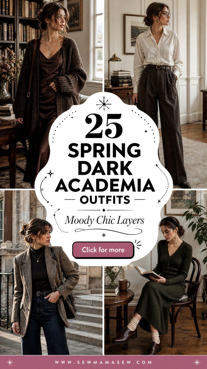 25 Spring Dark Academia Outfits for Moody Chic Layers Now - 25 Spring Dark Academia Outfits for Moody Chic Layers Now