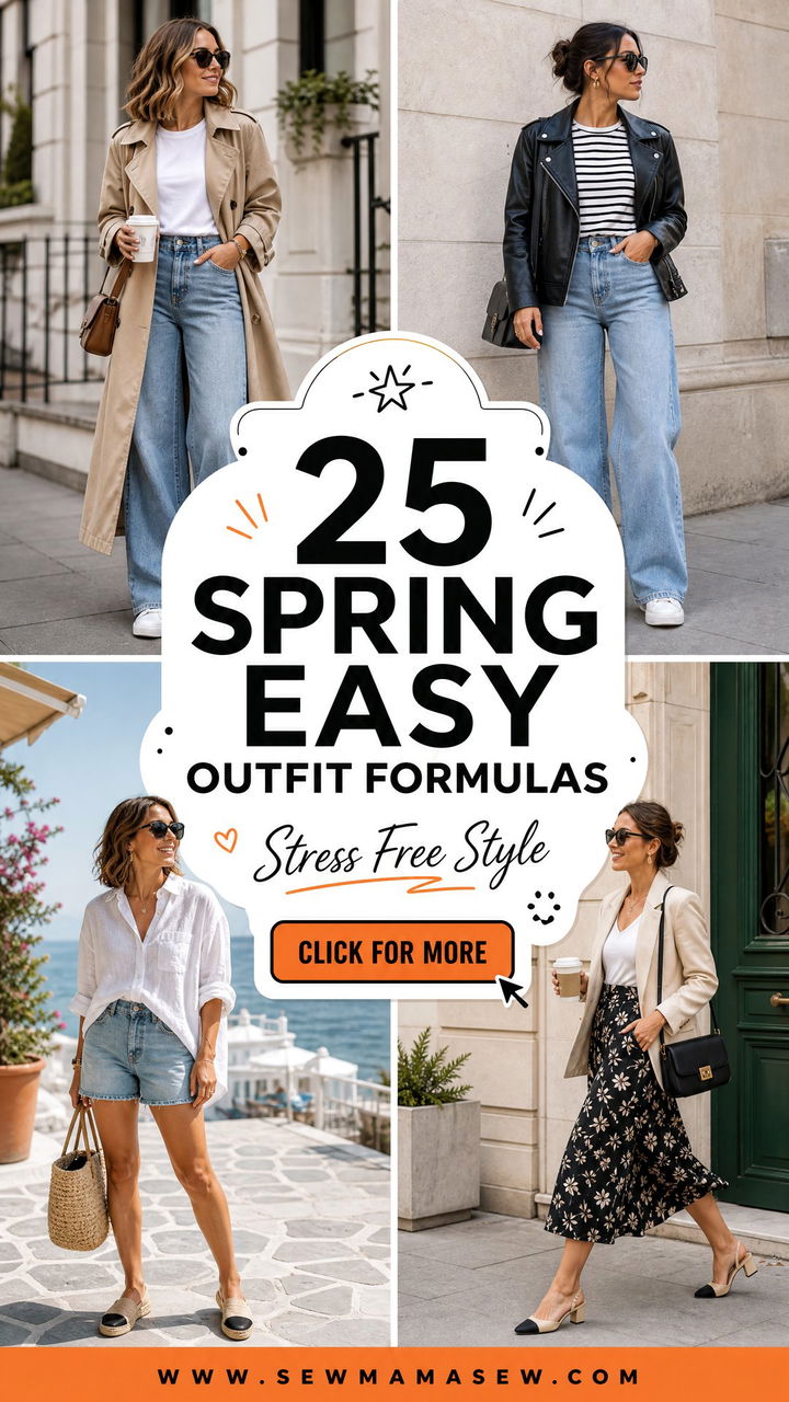 25 Spring Easy Outfit Formulas for Stress-Free Style Days - 25 Spring Easy Outfit Formulas for Stress-Free Style Days
