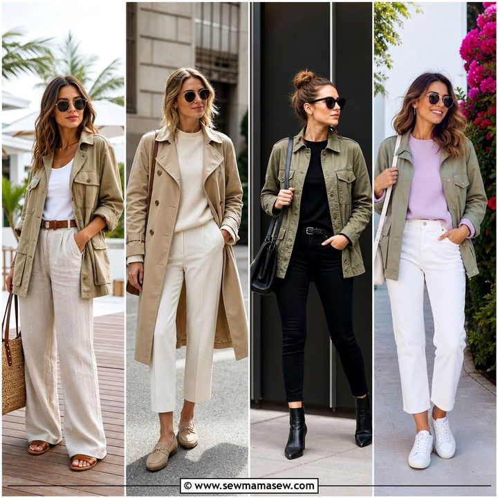 25 Spring Khaki Jacket Outfit Ideas for Polished Layers