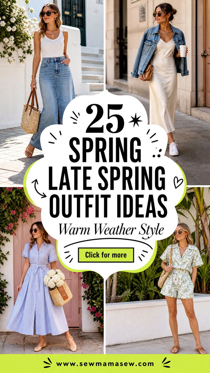 25 Spring Late Spring Outfit Ideas for Warm Weather Style - 25 Spring Late Spring Outfit Ideas for Warm Weather Style