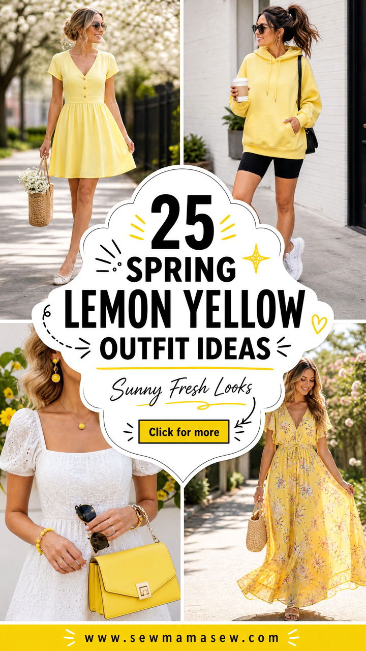 25 Spring Lemon Yellow Outfit Ideas for Sunny Fresh Looks - 25 Spring Lemon Yellow Outfit Ideas for Sunny Fresh Looks