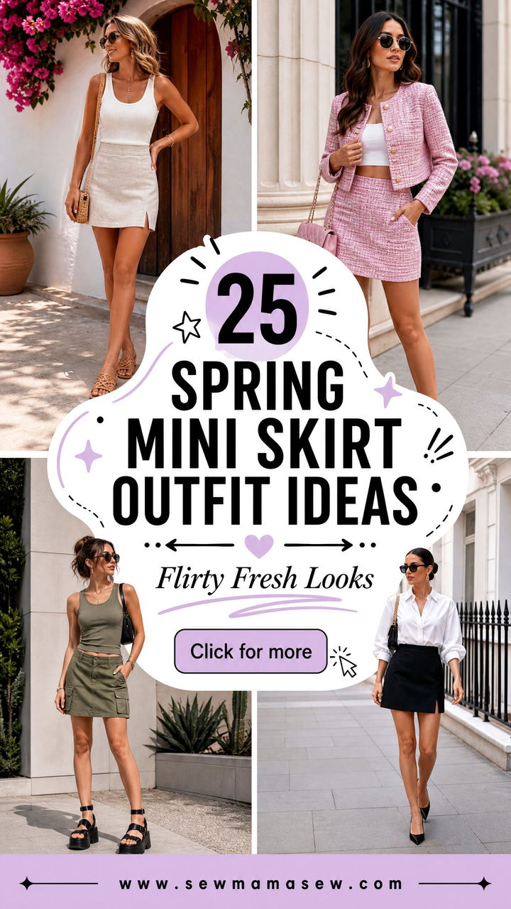 25 Spring Mini Skirt Outfit Ideas for Flirty Fresh Looks - 25 Spring Mini Skirt Outfit Ideas for Flirty Fresh Looks