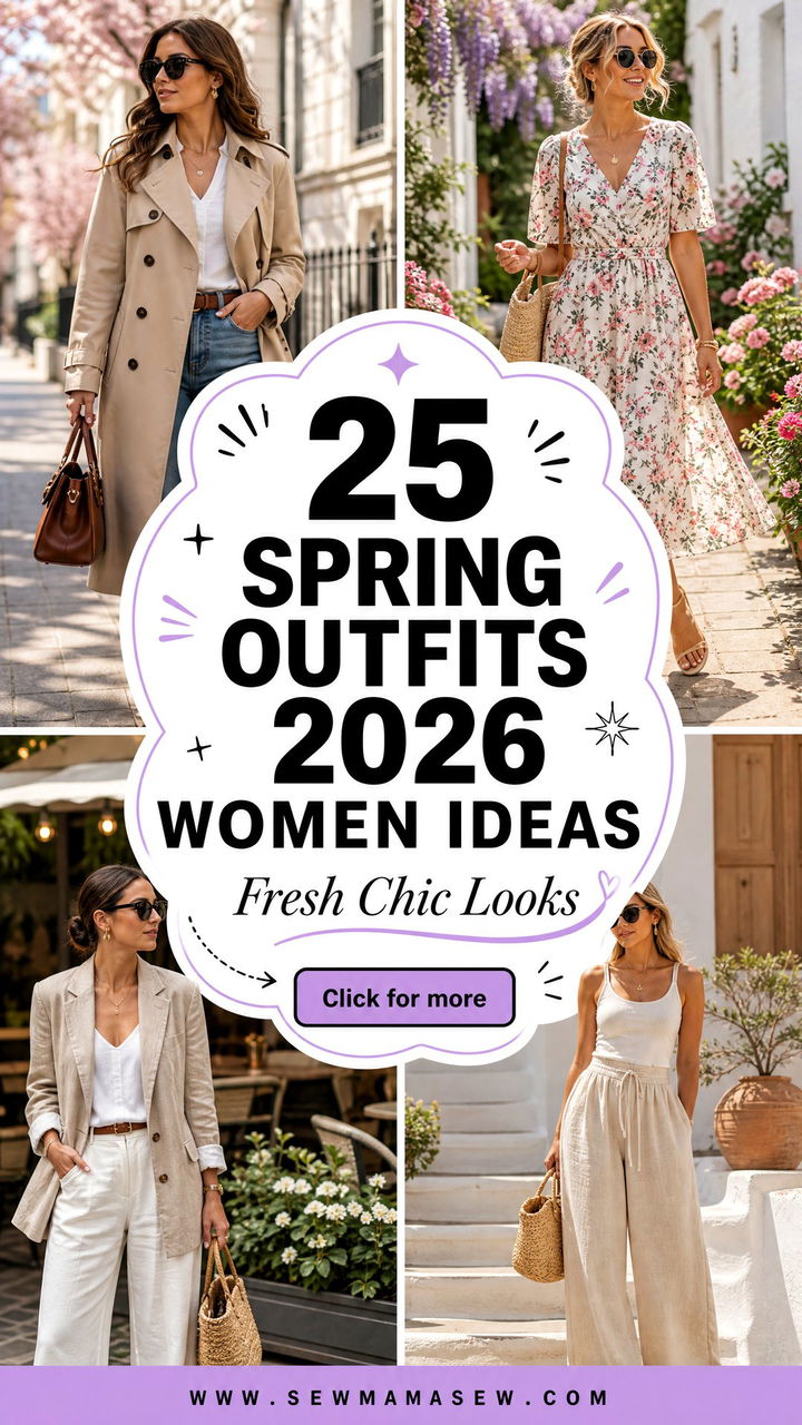 25 Spring Outfits 2026 Women Ideas for Fresh Chic Looks - 25 Spring Outfits 2026 Women Ideas for Fresh Chic Looks