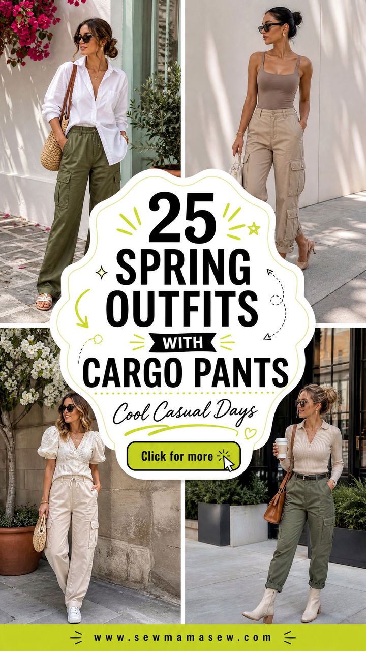 25 Spring Outfits With Cargo Pants for Cool Casual Days - 25 Spring Outfits With Cargo Pants for Cool Casual Days