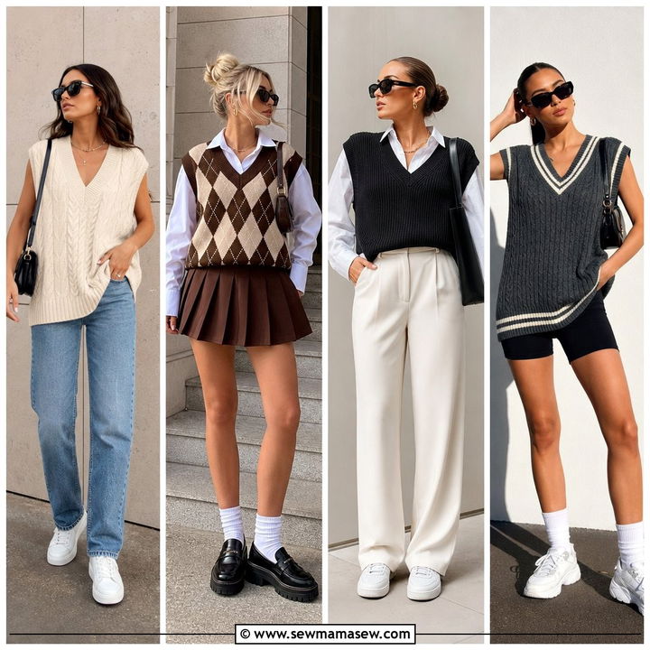 25 Spring Outfits With Sweater Vest Looks to Try