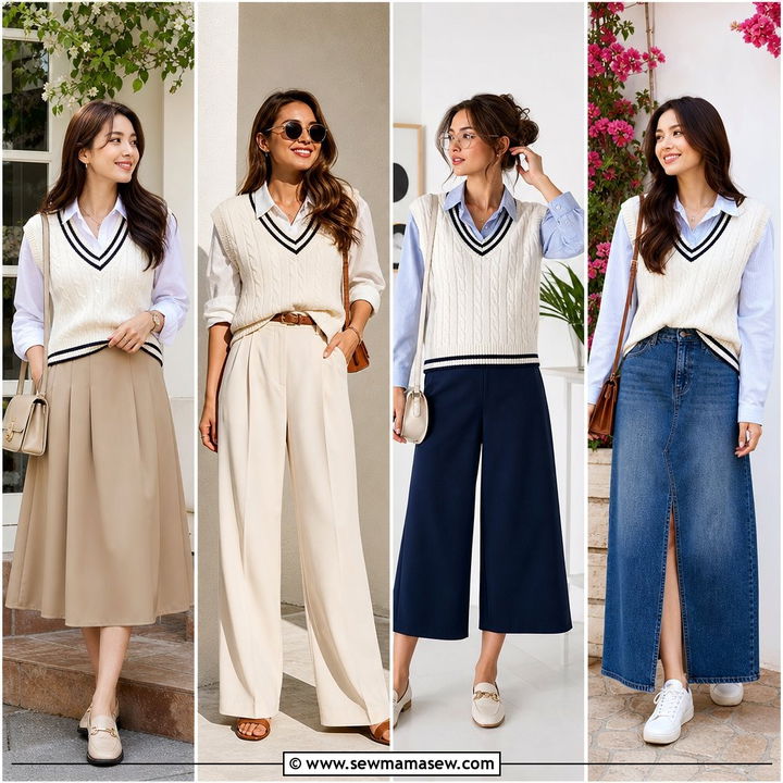 25 Spring Outfits With Sweater Vests for Chic Layers
