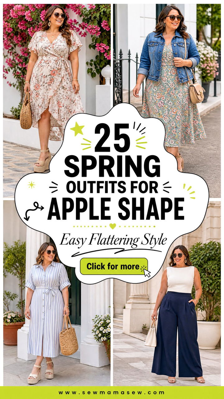 25 Spring Outfits for Apple Shape Easy Flattering Style - 25 Spring Outfits for Apple Shape: Easy Flattering Style