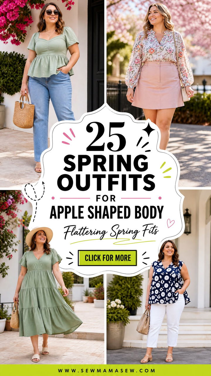 25 Spring Outfits for Apple Shaped Body Flattering Fits - 25 Spring Outfits for Apple Shaped Body: Flattering Fits