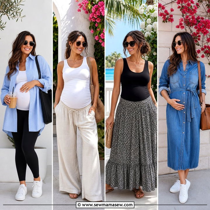 25 Spring Outfits for Pregnant Women That Feel Beautiful