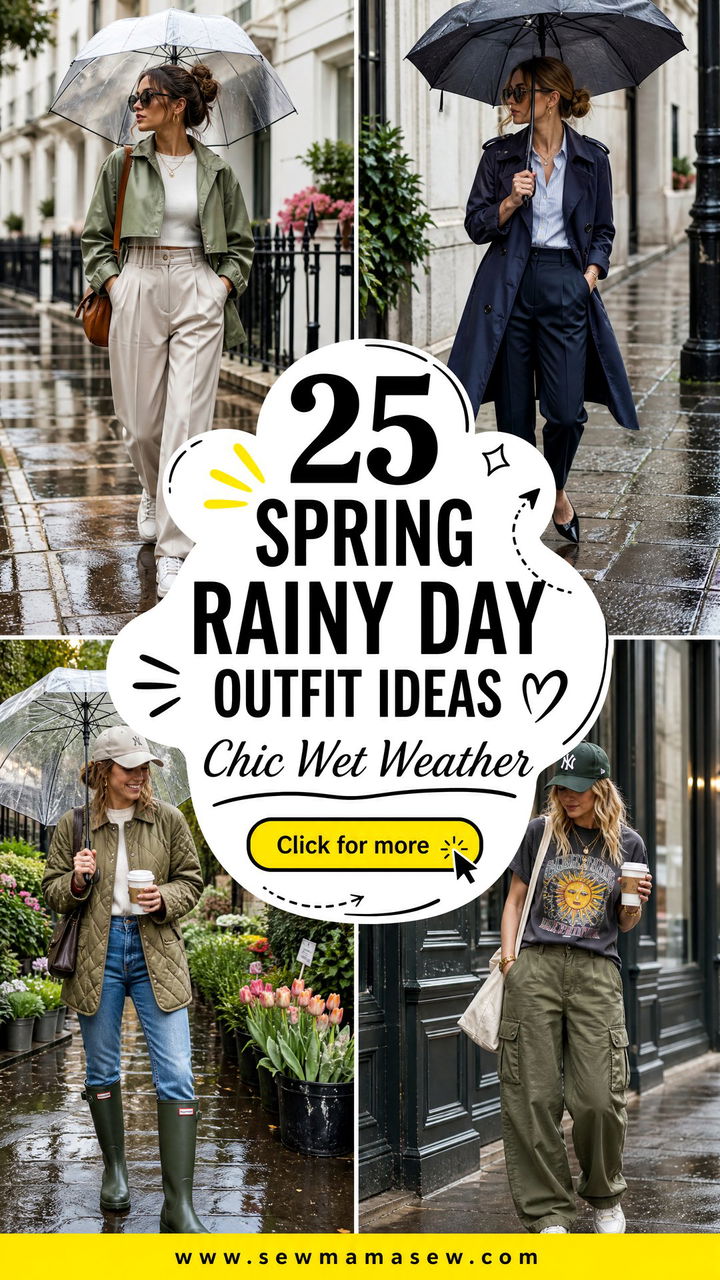 25 Spring Rainy Day Outfit Ideas for Chic Wet Weather - 25 Spring Rainy Day Outfit Ideas for Chic Wet Weather