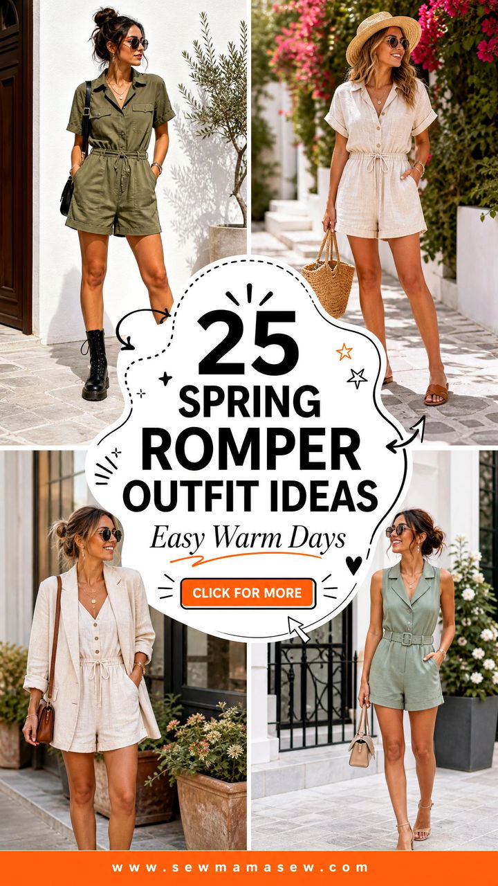 25 Spring Romper Outfit Ideas for Easy Warm Days - 25 Spring Romper Outfit Ideas for Easy Warm Days