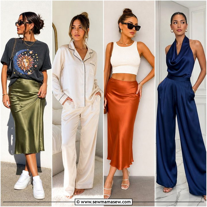 25 Spring Satin Outfits for Sleek Feminine Style