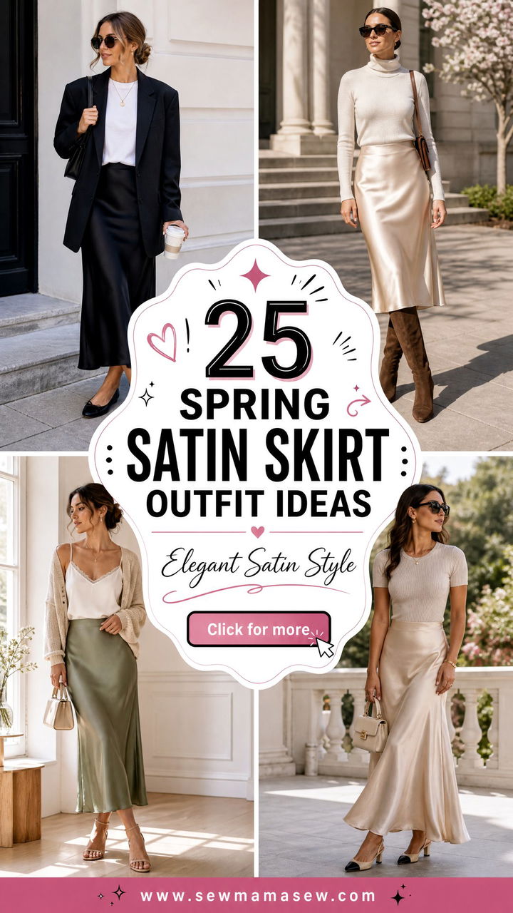 25 Spring Satin Skirt Outfit Ideas for Elegant Style - 25 Spring Satin Skirt Outfit Ideas for Elegant Style