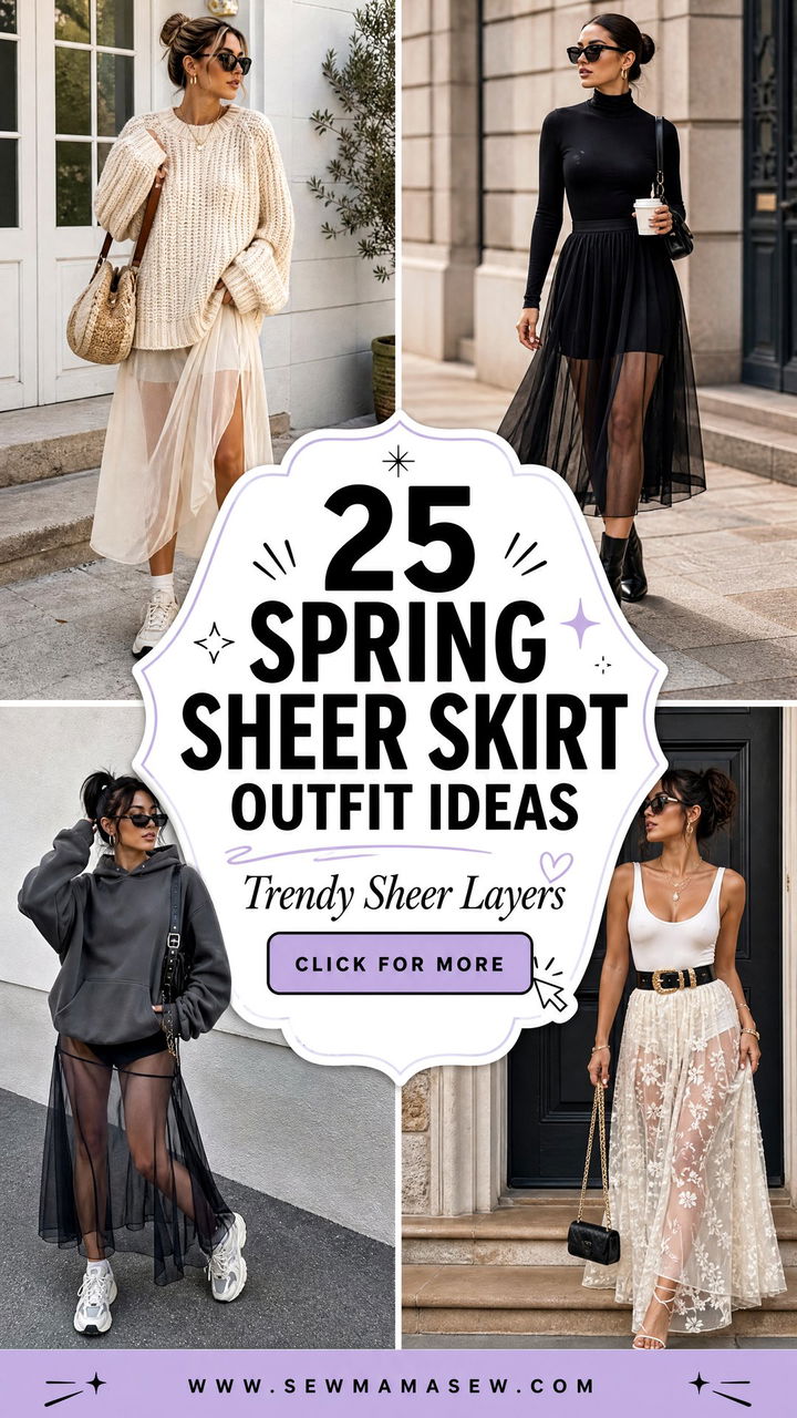 25 Spring Sheer Skirt Outfit Ideas for Trendy Layers - 25 Spring Sheer Skirt Outfit Ideas for Trendy Layers