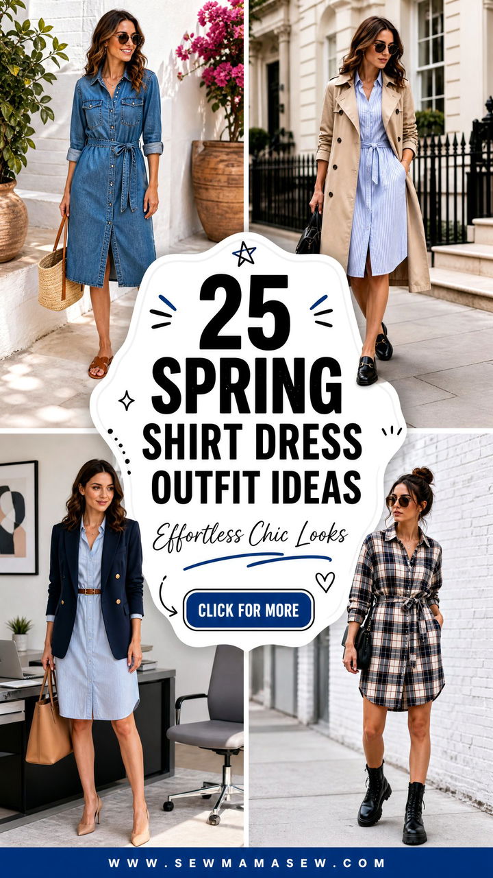 25 Spring Shirt Dress Outfit Ideas for Effortless Chic - 25 Spring Shirt Dress Outfit Ideas for Effortless Chic