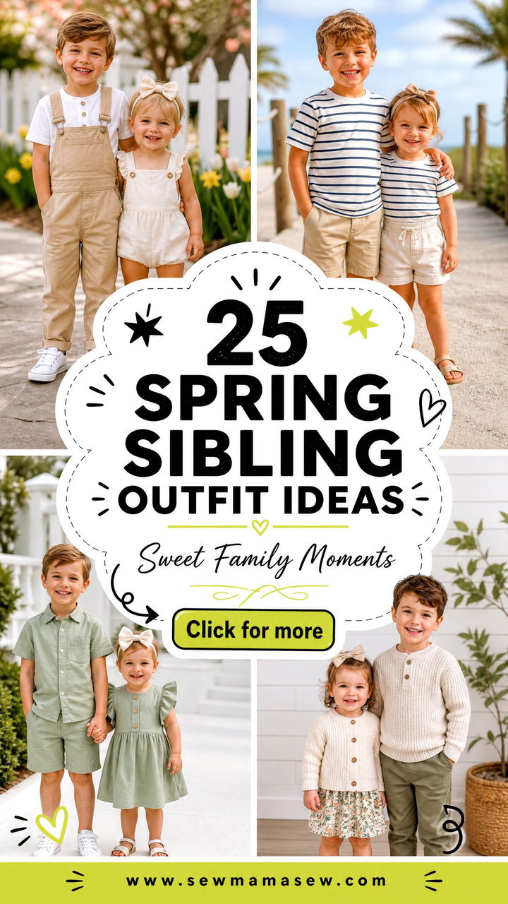 25 Spring Sibling Outfit Ideas for Sweet Family Moments - 25 Spring Sibling Outfit Ideas for Sweet Family Moments