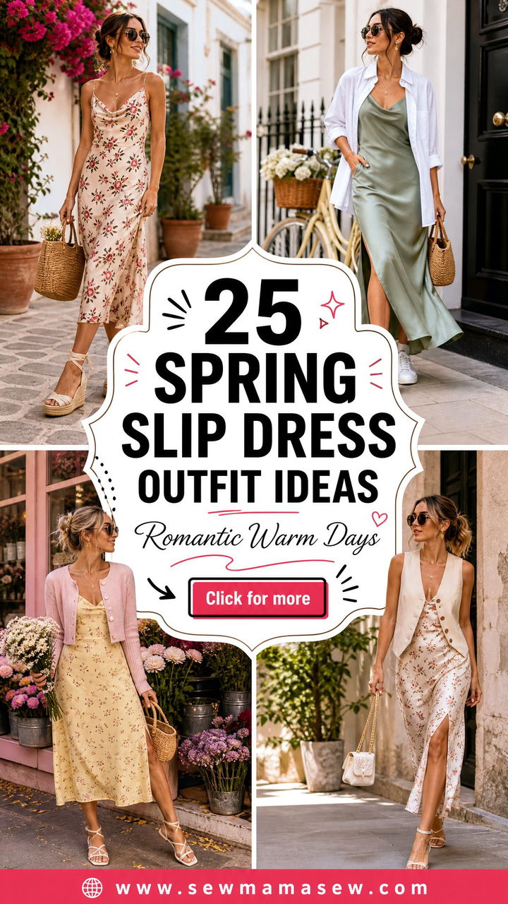 25 Spring Slip Dress Outfit Ideas for Romantic Warm Days - 25 Spring Slip Dress Outfit Ideas for Romantic Warm Days