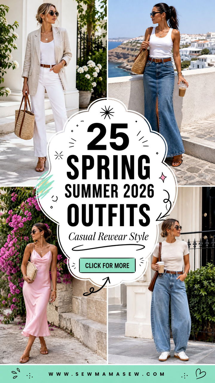 25 Spring Summer 2026 Outfits Casual Girls Will Rewear - 25 Spring Summer 2026 Outfits Casual Girls Will Rewear