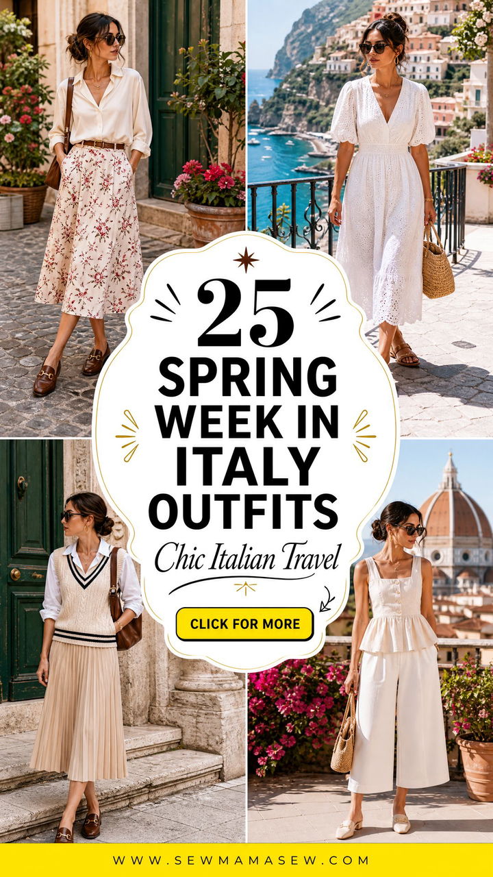 25 Spring Week in Italy Outfits for Chic Travel Style - 25 Spring Week in Italy Outfits for Chic Travel Style