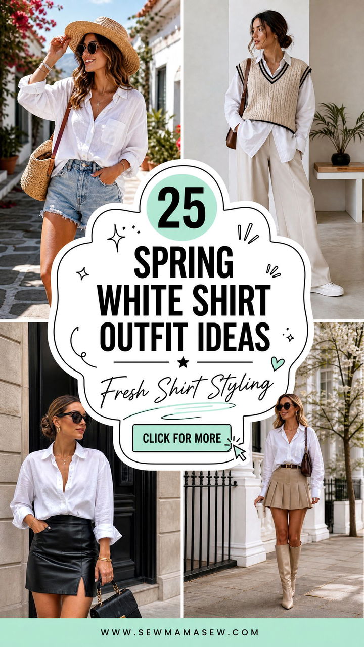 25 Spring White Shirt Outfit Ideas for Fresh Chic Looks - 25 Spring White Shirt Outfit Ideas for Fresh Chic Looks