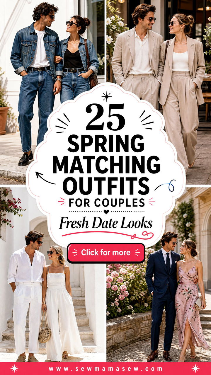 25 Spring matching outfits for couples Fresh Date Looks - 25 Spring matching outfits for couples: Fresh Date Looks
