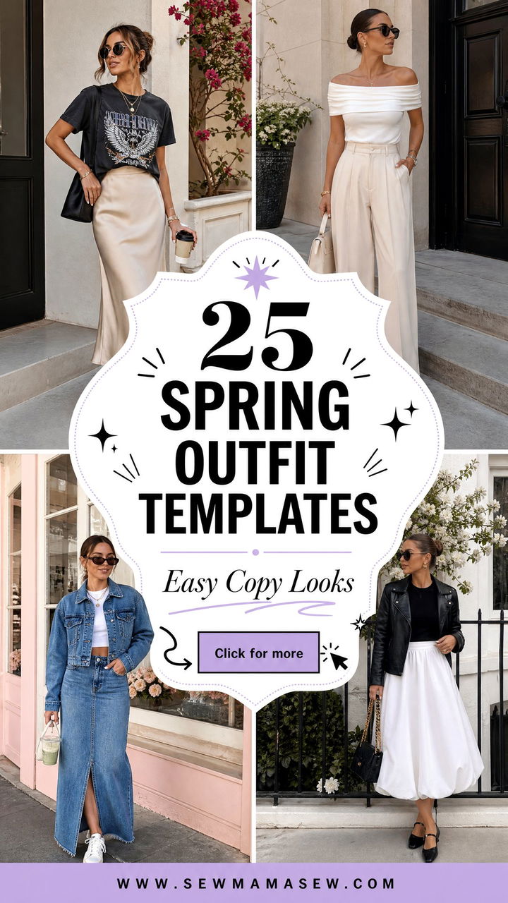 25 Spring outfit templates Easy Looks To Copy Now - 25 Spring outfit templates: Easy Looks To Copy Now