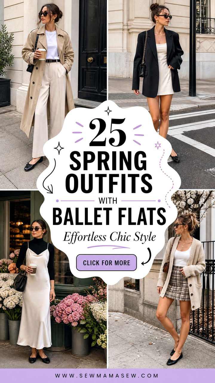 25 Spring outfits with ballet flats for Effortless Chic - 25 Spring outfits with ballet flats for Effortless Chic